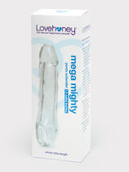 Lovehoney Mega Mighty 1.5 Extra Inches Penis Extender with Ball Loop, Clear