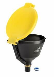 Pig Burpless Poly Drum Funnel for Plastic & Steel Drums Yellow