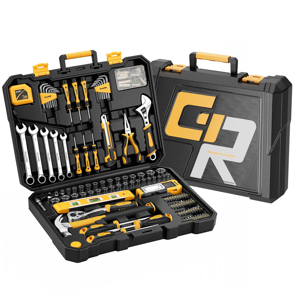 219PCS Tool Set Tool Kit For Home, Car Motorcycle Automotive Basic Dorm Starter Household Hand Tool Kits, Mechanics Tools Set For Women, Portable Plastic Tool Boxes Organizers And StoraCase