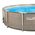 Summer Waves P20012335 Active 12ft x 30in Outdoor Round Frame Above Ground Swimming Pool Set with Skimmer Filter Pump &amp; Filter