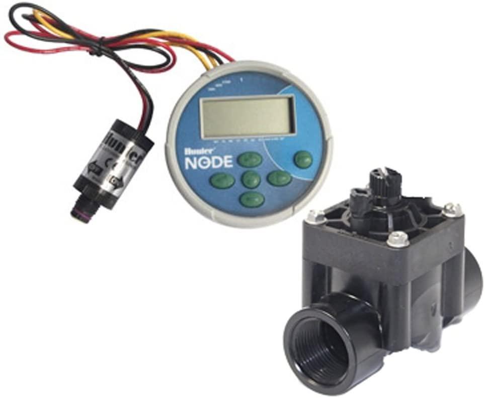 hunter sprinkler node100valve node single station controller with dc latching solenoid and pgv-101g valve