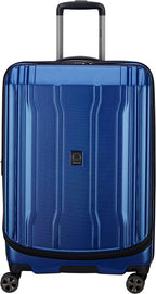 40207982002 Cruise Lite Hardside 2.0 Expandable Luggage, Spinner Wheels, Blue, Checked-Medium 25 Inch