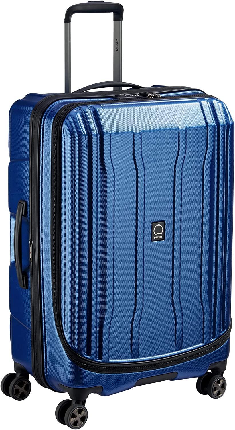 40207982002 Cruise Lite Hardside 2.0 Expandable Luggage, Spinner Wheels, Blue, Checked-Medium 25 Inch