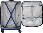 40207982002 Cruise Lite Hardside 2.0 Expandable Luggage, Spinner Wheels, Blue, Checked-Medium 25 Inch