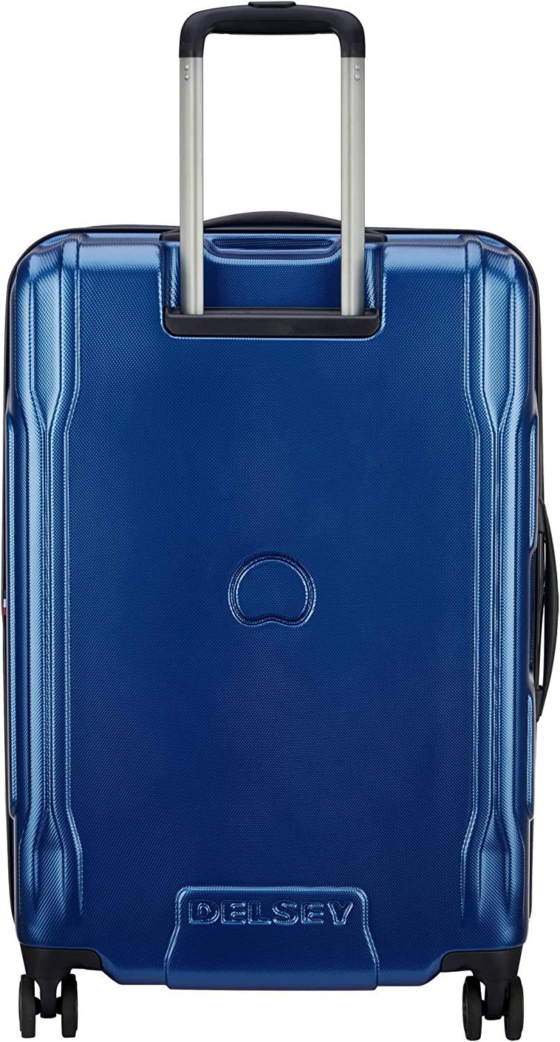 40207982002 Cruise Lite Hardside 2.0 Expandable Luggage, Spinner Wheels, Blue, Checked-Medium 25 Inch