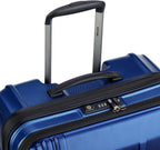 40207982002 Cruise Lite Hardside 2.0 Expandable Luggage, Spinner Wheels, Blue, Checked-Medium 25 Inch