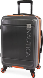 Roadie 3pc Hardside Luggage Set, Grey/Orange