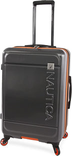 Roadie 3pc Hardside Luggage Set, Grey/Orange