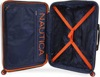 Roadie 3pc Hardside Luggage Set, Grey/Orange