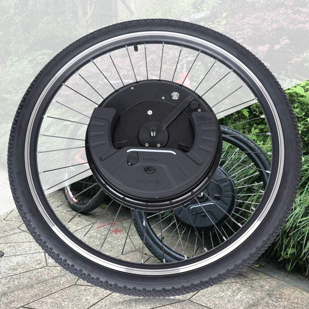 DYRABREST 26'' Bicycle Motor Conversion Kit, 36V 800W Front Wheel Electric Bicycle LCD Meter Motor Kit Conversion Cycling Front Wheel w/USB Charging Interface for Adult