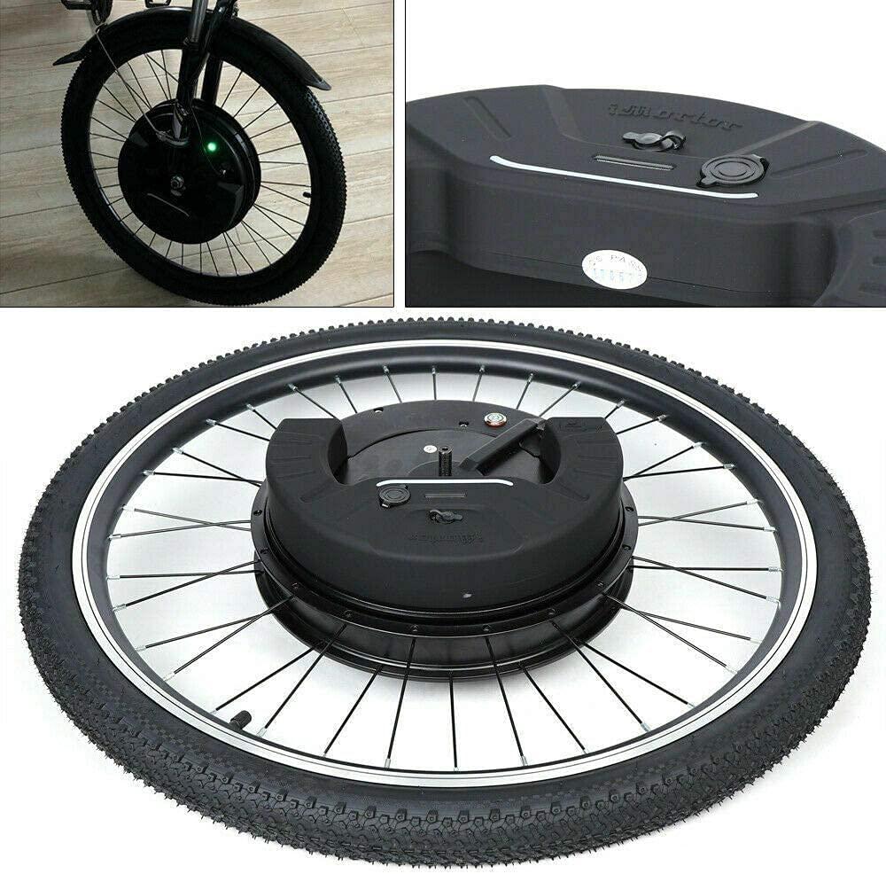 DYRABREST 26'' Bicycle Motor Conversion Kit, 36V 800W Front Wheel Electric Bicycle LCD Meter Motor Kit Conversion Cycling Front Wheel w/USB Charging Interface for Adult
