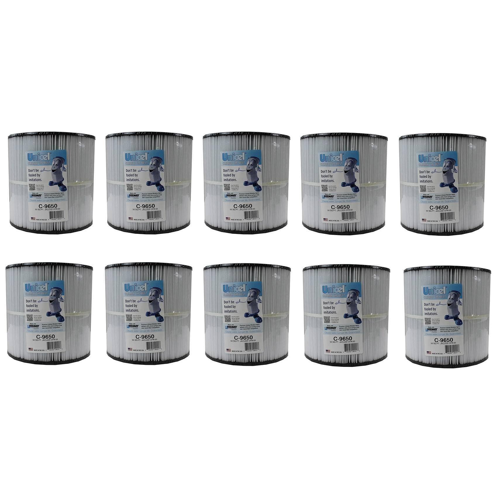 unicel 50 square feet spa replacement filter cartridge (10 pack)