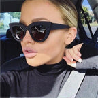 Retro Thick Frame Cat Eye Sunglasses