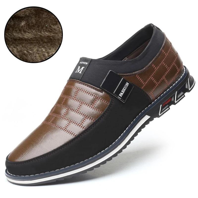 Men's Business Leather Slip On Shoes