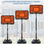 MaxKare Basketball Hoop Goal Portable Basketball System Set Stand Adjustable Height Poolside Outdoor Indoor for Kid Adult W LarBackboard