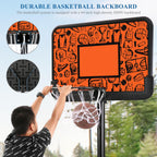 MaxKare Basketball Hoop Goal Portable Basketball System Set Stand Adjustable Height Poolside Outdoor Indoor for Kid Adult W LarBackboard