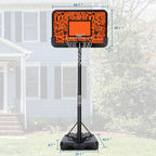 MaxKare Basketball Hoop Goal Portable Basketball System Set Stand Adjustable Height Poolside Outdoor Indoor for Kid Adult W LarBackboard