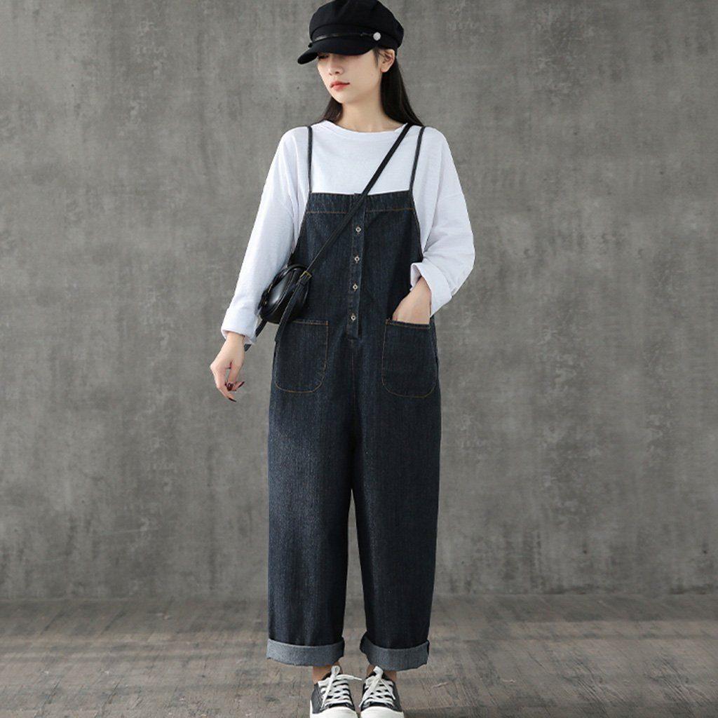 Strap Straight Casual Women Jumpsuit