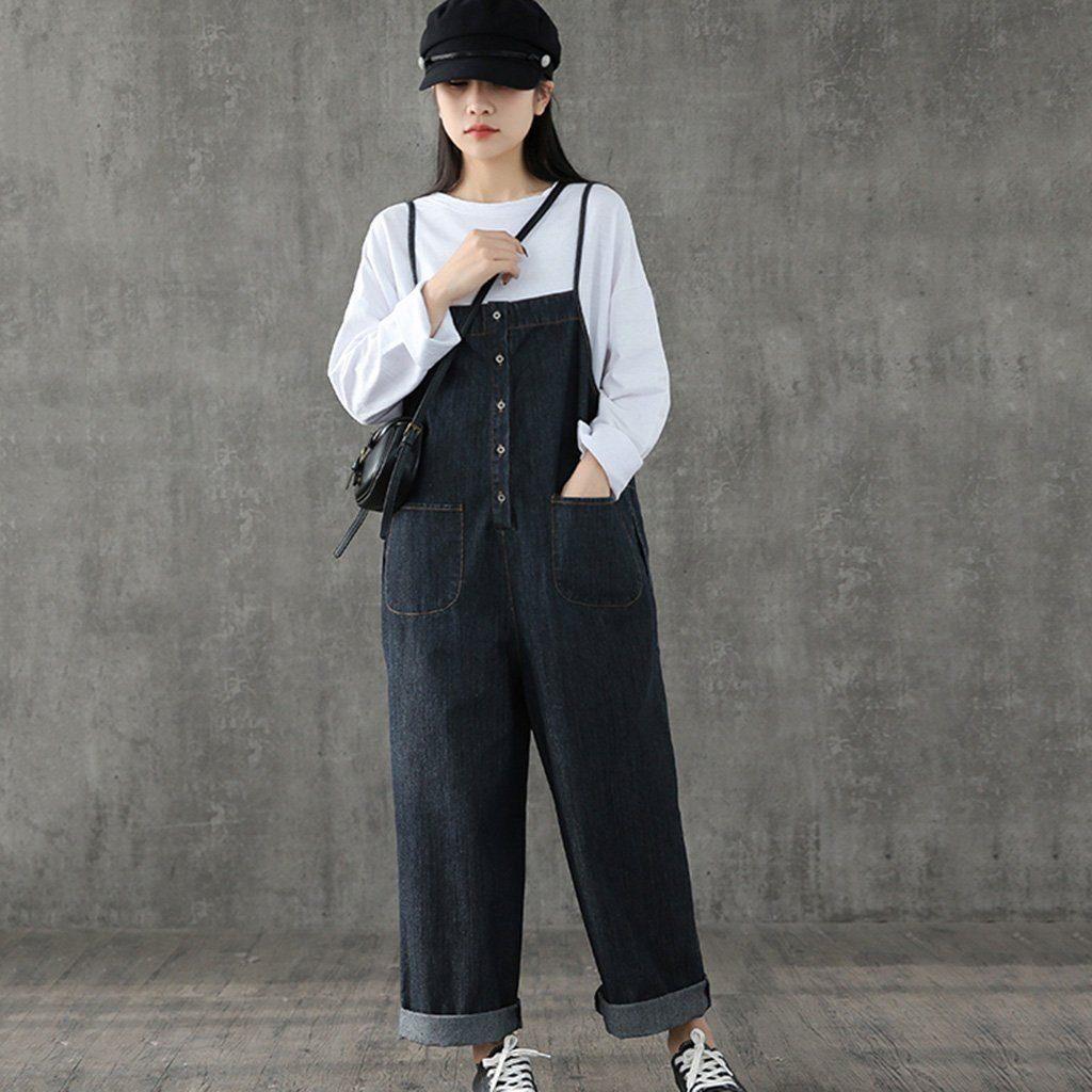 Strap Straight Casual Women Jumpsuit
