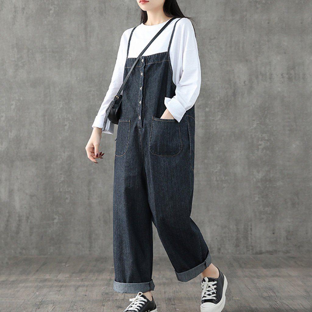 Strap Straight Casual Women Jumpsuit