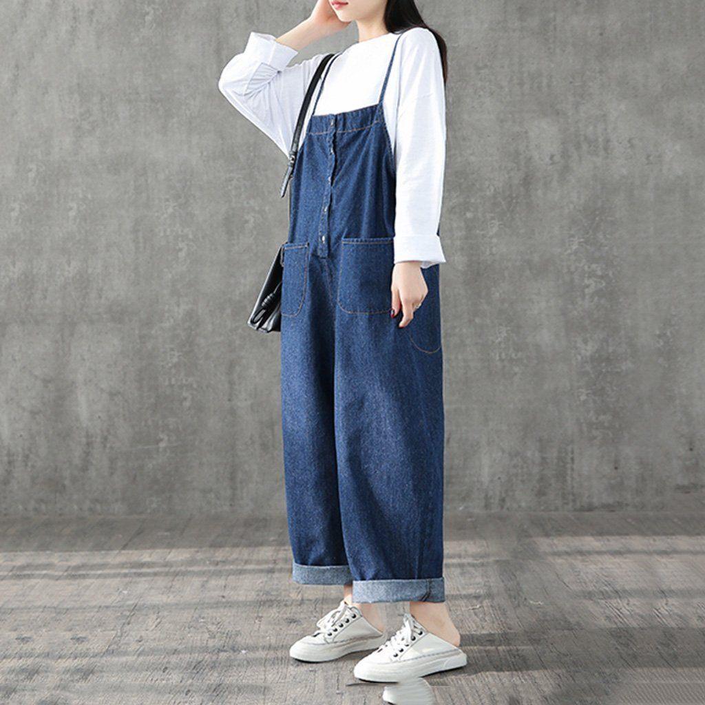 Strap Straight Casual Women Jumpsuit