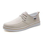 Men Handmade Lace-up Canvas Shoes