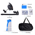 Air Track 10ft Inflatable Gymnastics Tumbling Mat 8 inches Thickness Airtrack Mats with Electric Air Pump for Home Use Gym/Training/Cheerleading/Yoga/Outdoo/Beach/Park Blue