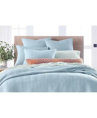 Lucky Brand Blue Baja Cotton Full / Queen Quilted Coverlet