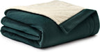 Eddie Bauer | Signature Reversible Fleece/Sherpa Electric Heated Blanket with Safe &amp; Warm Low-VoltaTechnology  Queen  Redwood