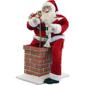 48 in. Christmas Santa Claus in Chimney with Music and Motion