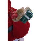 48 in. Christmas Santa Claus in Chimney with Music and Motion
