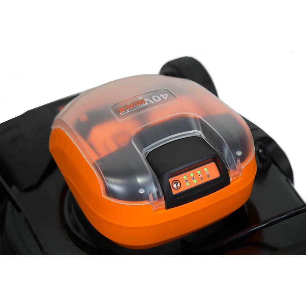 WEN Push Lawn Mower Walk Behind Cordless Dual Port Dock 21 In 40 Volt Max Li-Ion