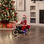 Mr. Christmas Motorcycling Santa Plastic Tabletop Décor
