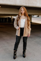 washed corduroy shacket