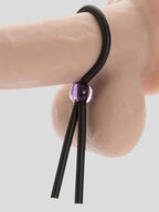 Doc Johnson Adjustable Silicone Cock Ring Set (2 Count), Black