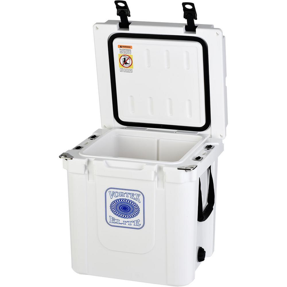 Elite Series 33 Qt. Rotational-Molded Customizable Cooler in White