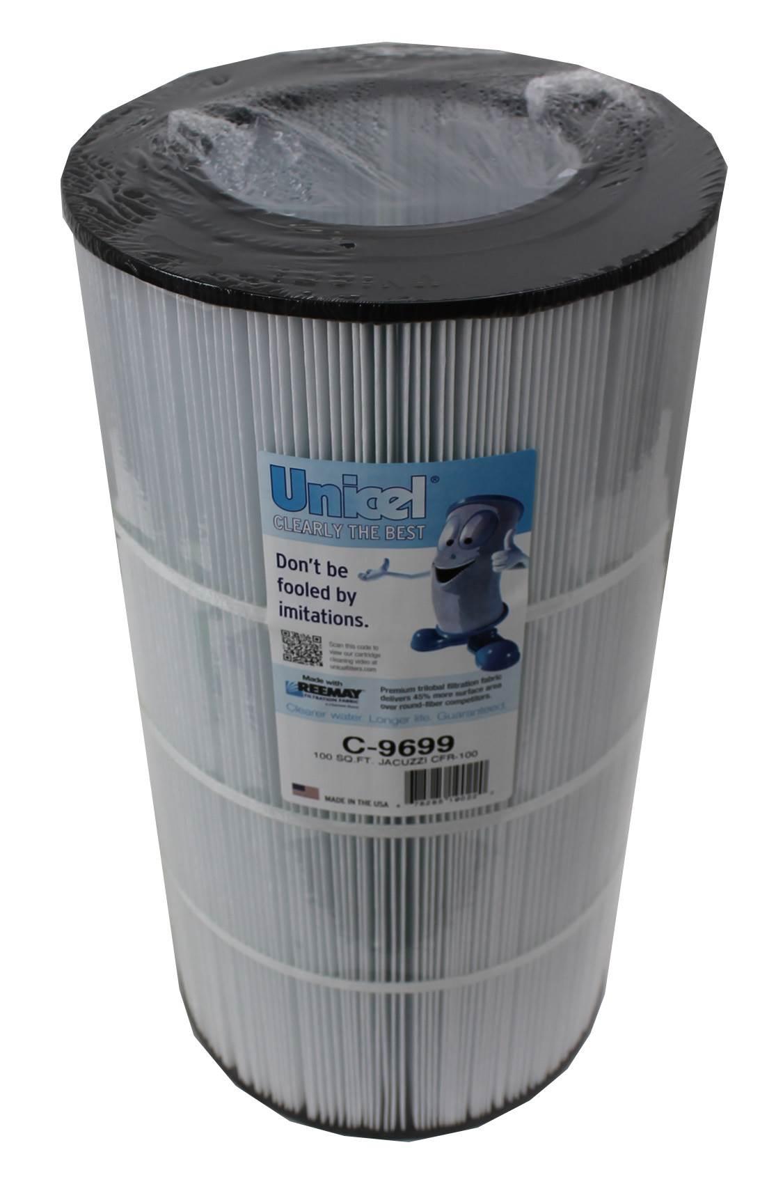 4) new unicel c-9699 pool spa replacement 100 sq ft filter cartridges fc-1490