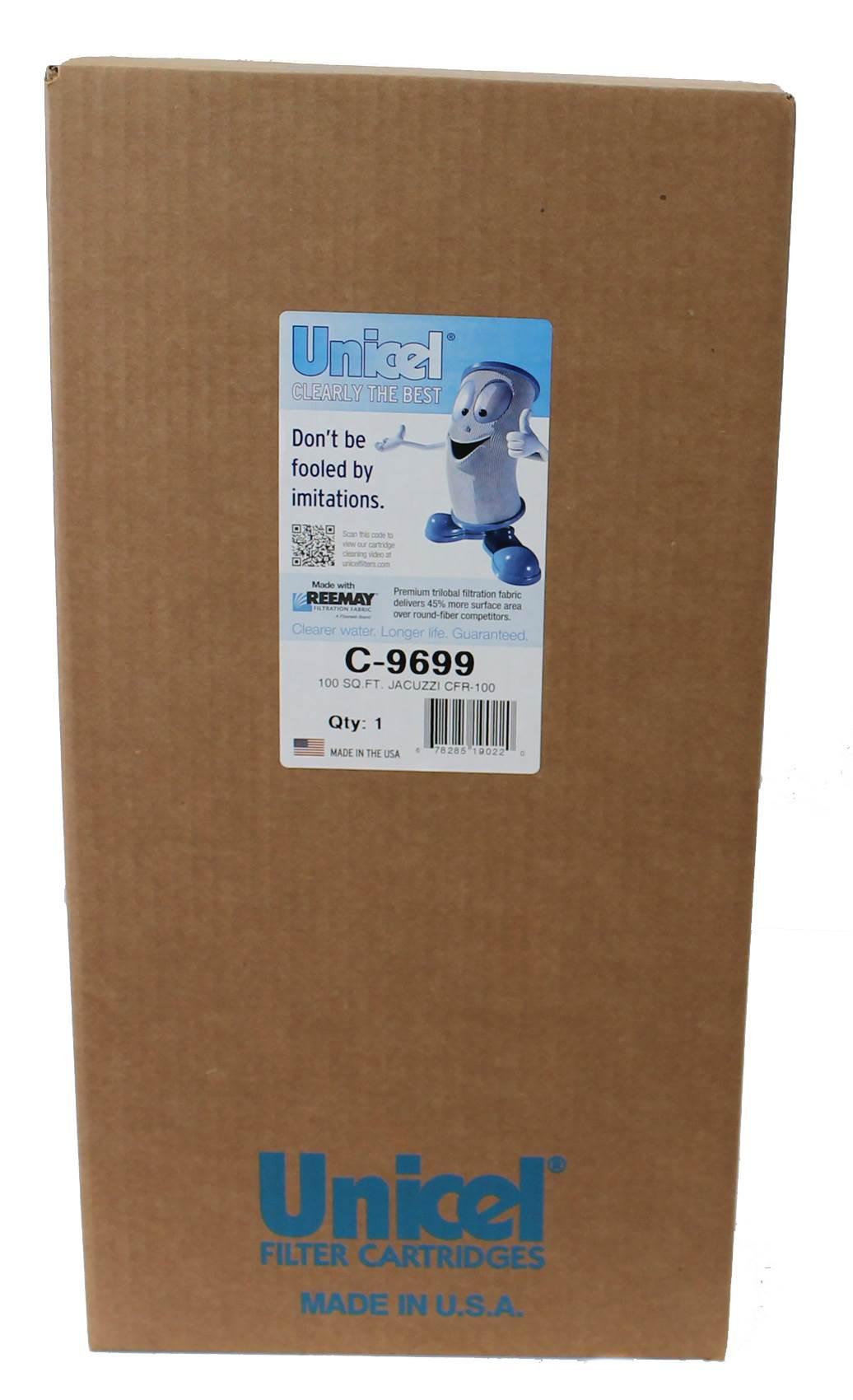 4) new unicel c-9699 pool spa replacement 100 sq ft filter cartridges fc-1490