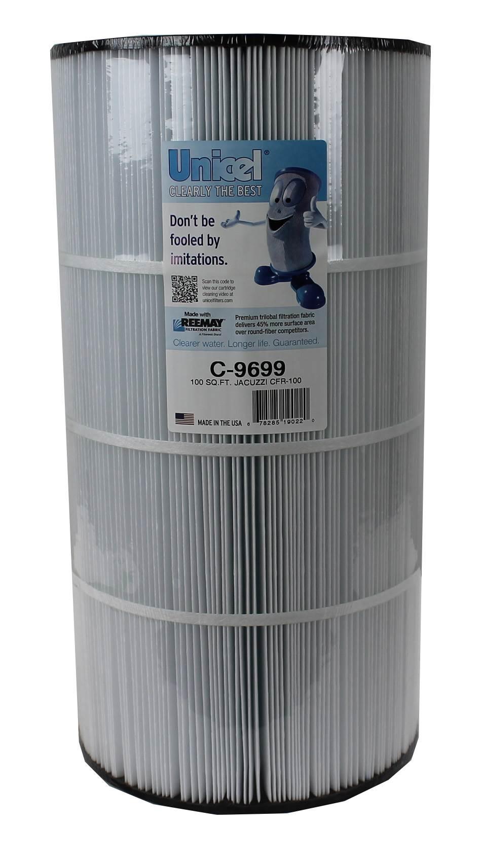 4) new unicel c-9699 pool spa replacement 100 sq ft filter cartridges fc-1490