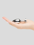 Lovehoney Jeweled Metal Butt Plug 2.5 Inch, Silver