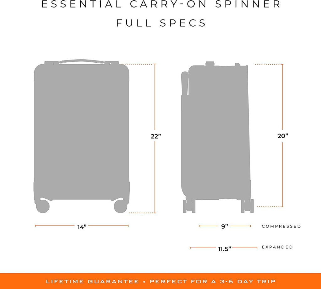 Baseline Spinners, Black, Essential Carry