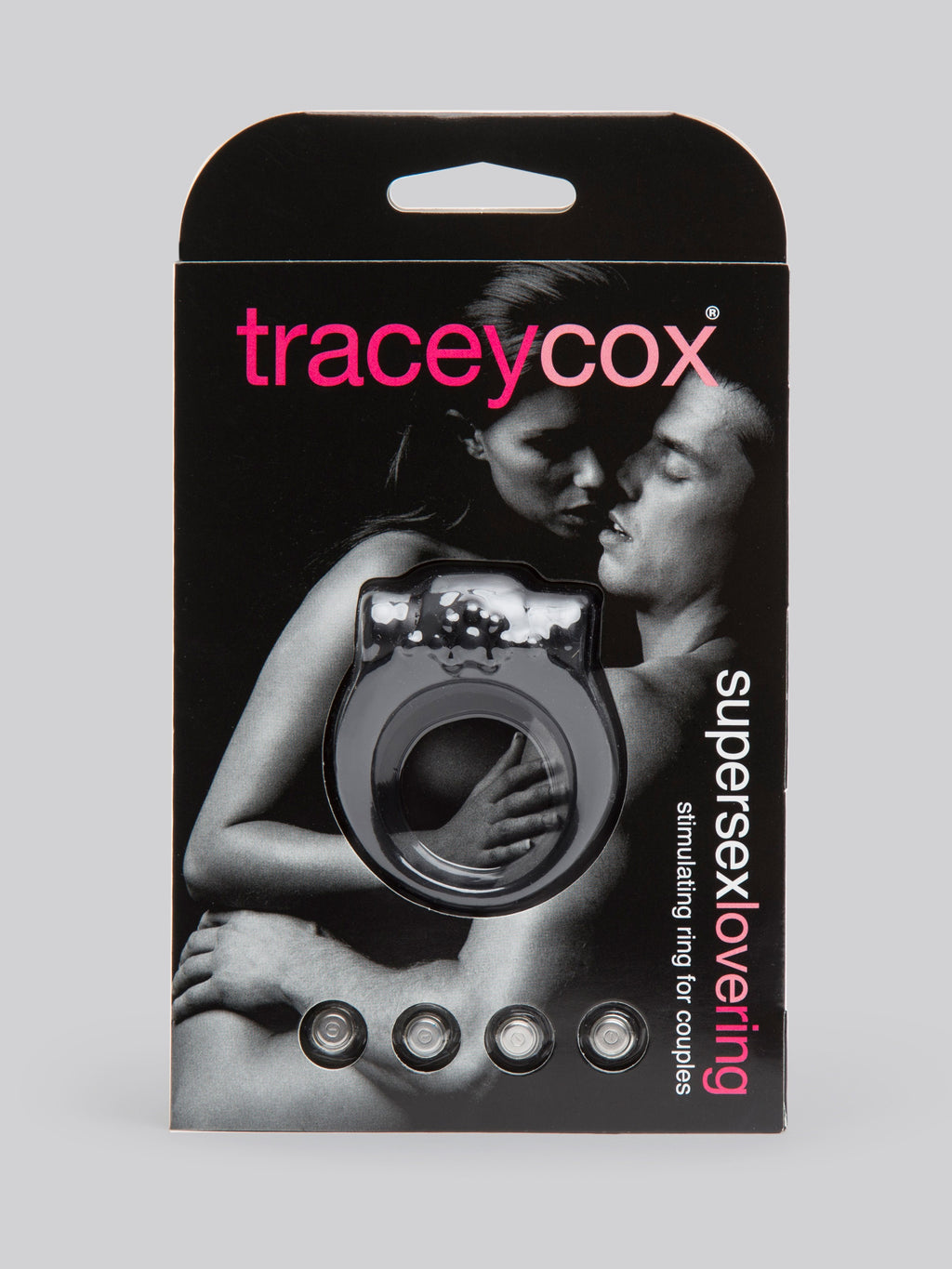 Tracey Cox Supersex Silicone Vibrating Love Ring, Black