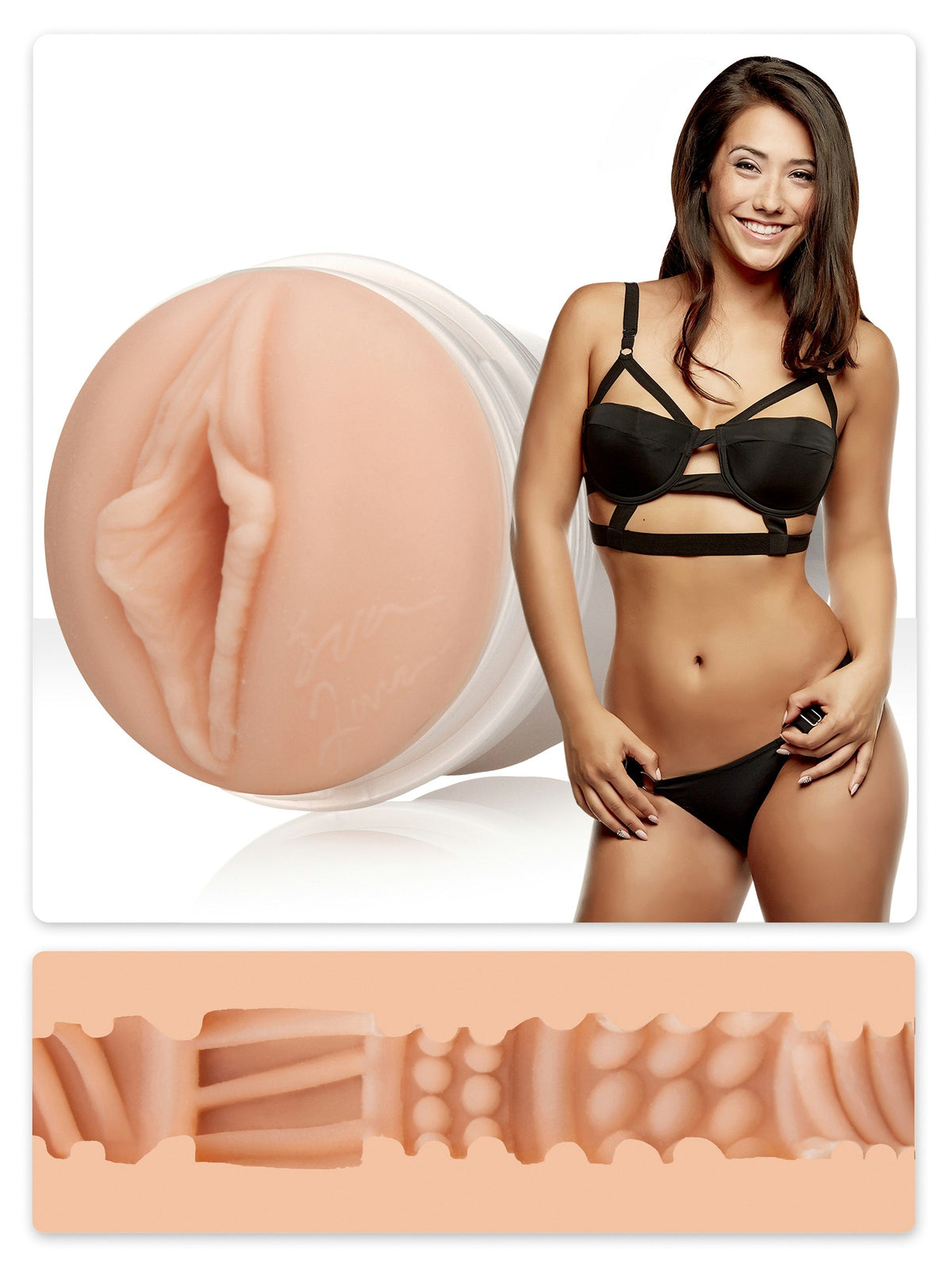 Fleshlight Eva Lovia Sugar Texture, Flesh Pink