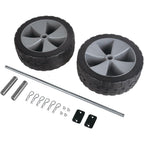 Elite 55 Qt. Rotational-Molded Customizable Cooler System with 2-Sets of Beach Wheels in White