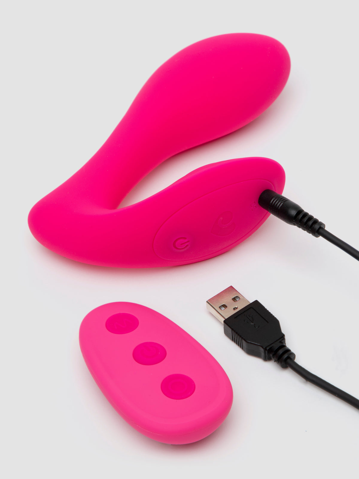 Lovehoney Double Act Remote Control G-Spot and Clitoral Vibrator, Pink