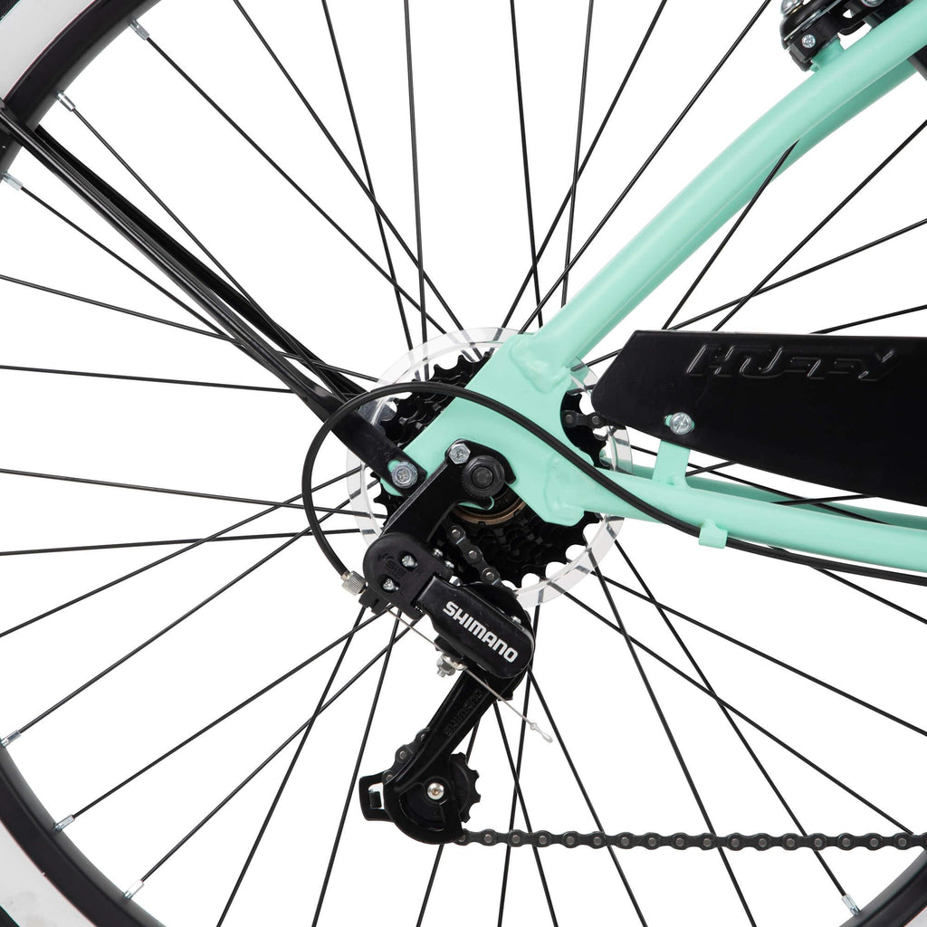 Huffy 26-inch Womens' Lockland 7-Speed Cruiser Bike, Sea Foam Green