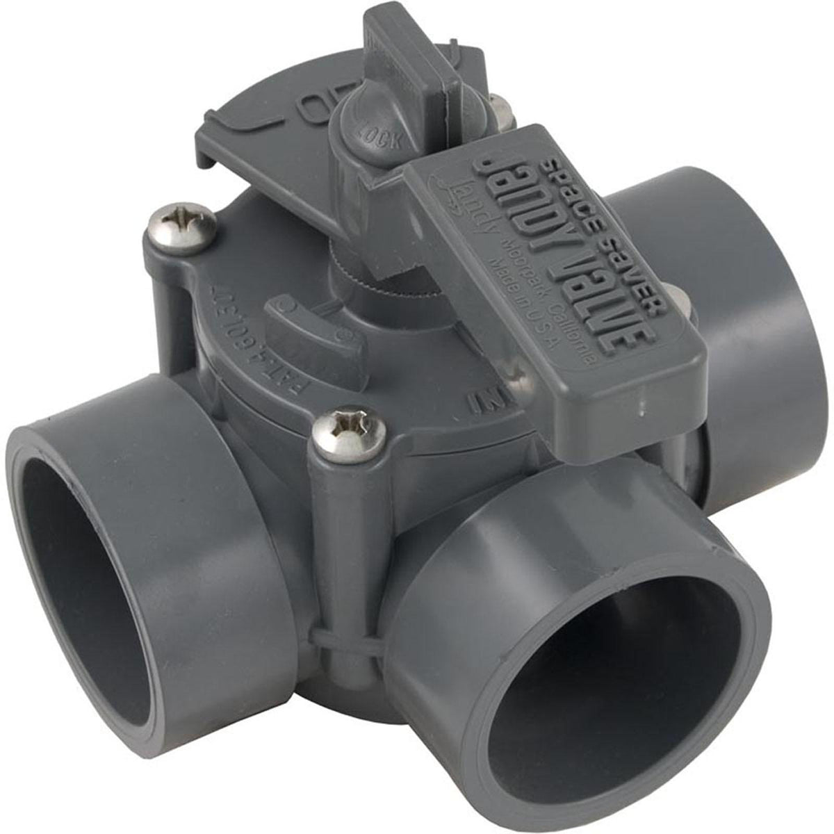 Jandy Dvtr Valve, Jandy/Zod, 1-1/2"s/2"spg Pos Seal , 3 Port, Spc Svr