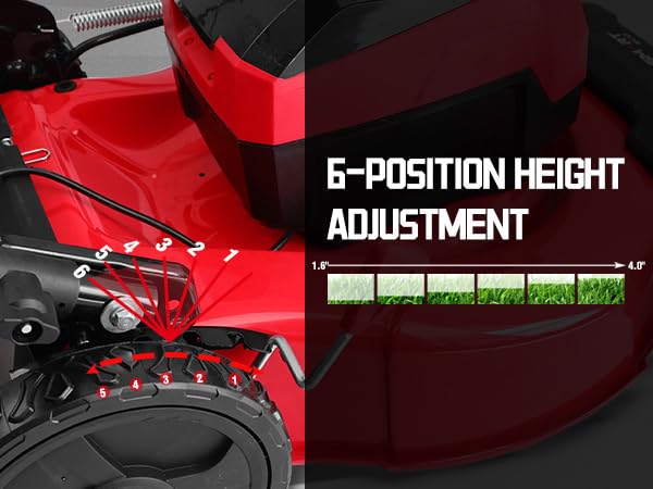 80V 21-Inch Brushless Cordless Push Lawn Mower Steel Deck with 6.0Ah Battery and Charger