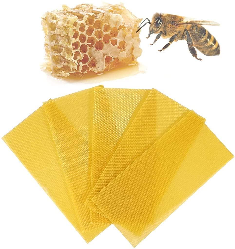 yoonwi bee keeping tools natural beeswax sheets beekeepers supply beekeeping accessory beehive foundation for candle making beehive foundation sheets