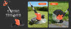 20V 13 Inch Electric Lawn Mower and 12 Inch Cordless Weed Wacker and 600CFM Cordless Leaf Blower Combo, Cordless Lawn Mower Set with 2 x 4.0Ah &amp; 2 x 3.0Ah Batteries and Dual Chargers